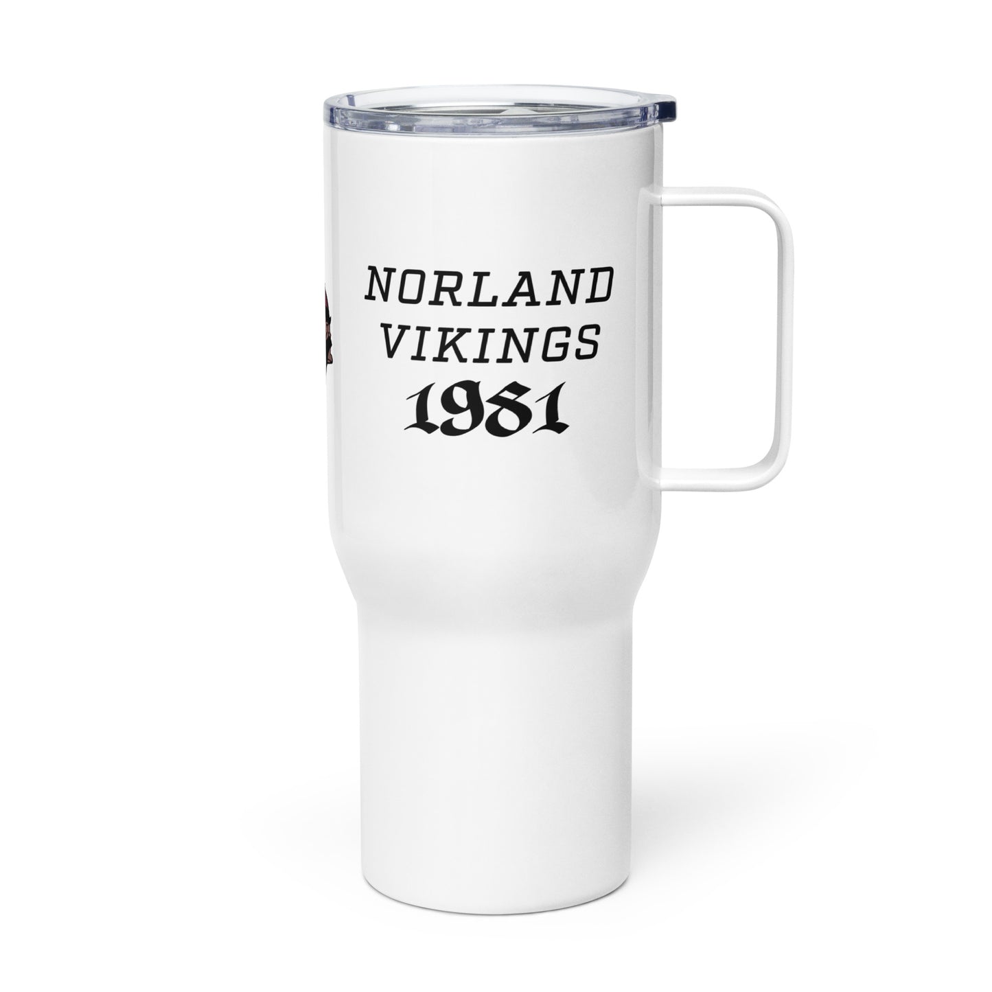 1981 Travel mug with a handle